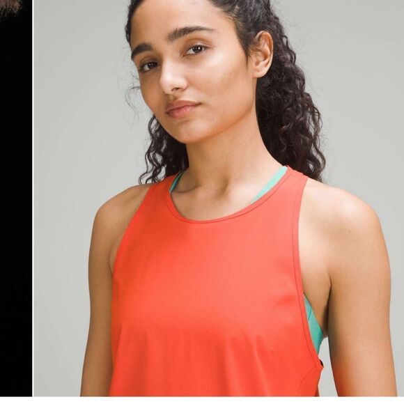 NWT New LULULEMON  Lightweight Stretch Running Tank Top Airflow Emboss Orange 8 - Picture 6 of 8